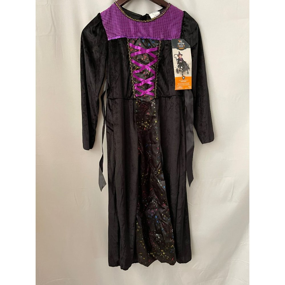 Hyde & Eek kid Adaptive Design Witch Cosmic Colored Star Dress Halloween Costume - Picture 2 of 11